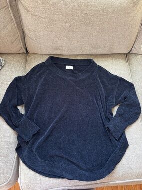 Cozy navy Knit Pullover Sweater